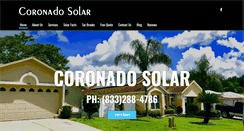 Desktop Screenshot of coronadosolar.net