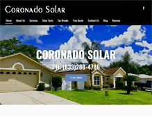 Tablet Screenshot of coronadosolar.net